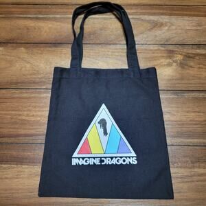 Imagine Dragons Mercury Tour "Evolve" Black Mini Canvas Tote Bag 11.5" X 12.5"